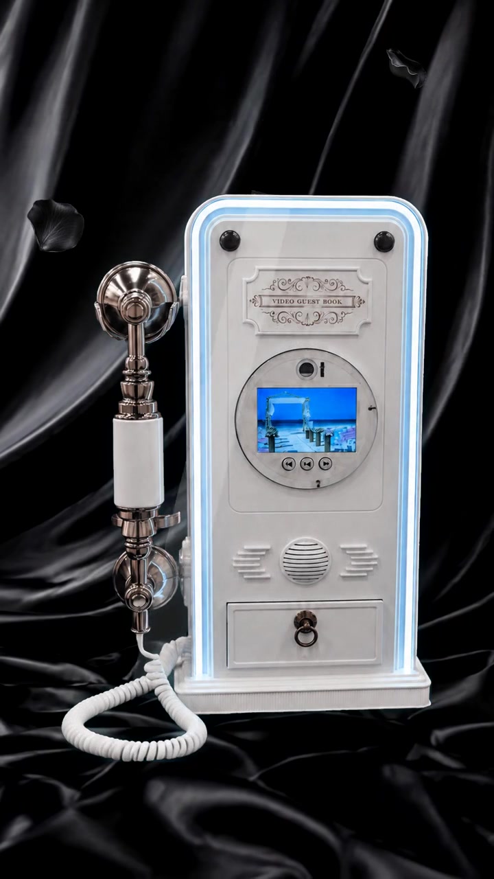 Noir Booth retro audio and video guestbook telephone