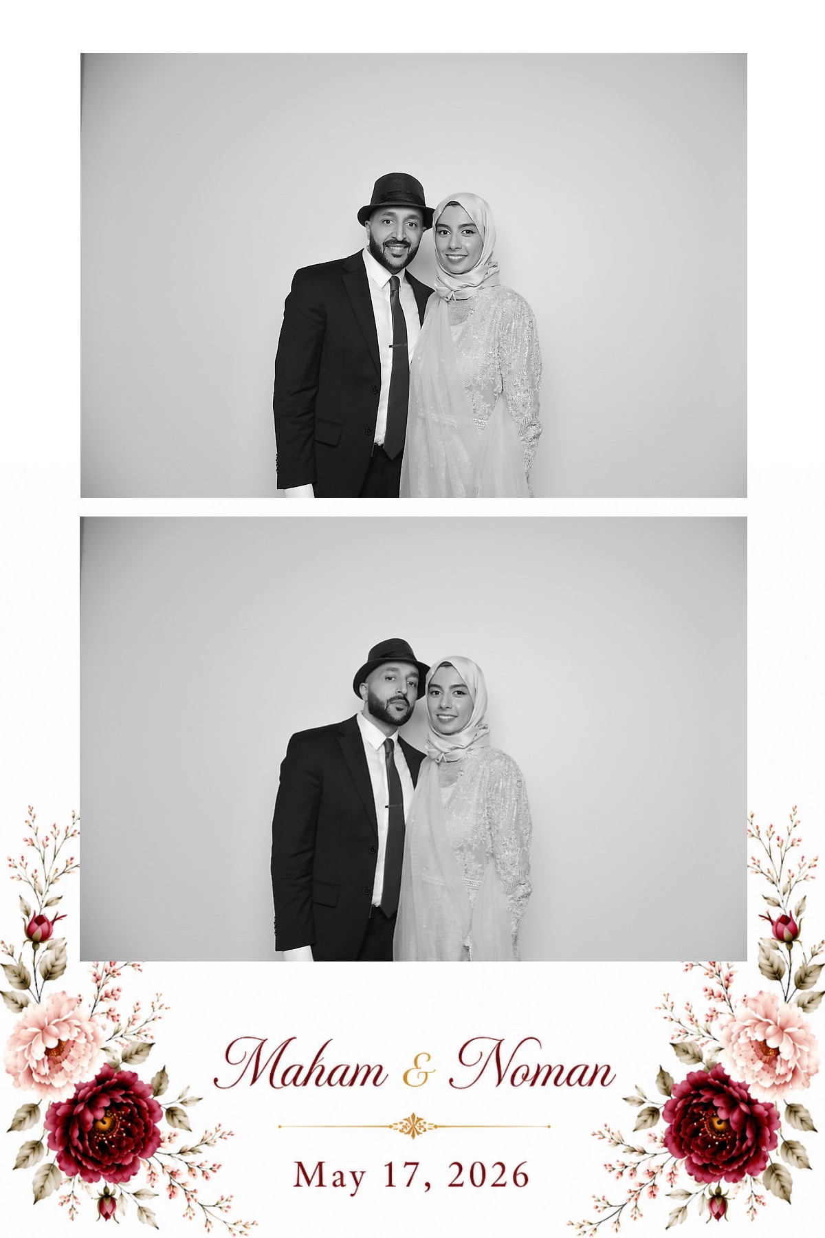 Noir Booth custom photo booth print design 12